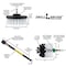 Drillbrush Car - Truck -Cleaning Supplies - Car Accessories - Drill Brush W-S-4M-5X-QC-DB - alternate 4